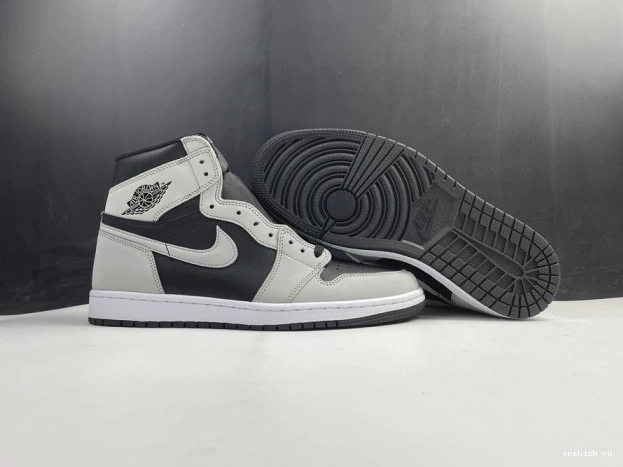 Rep Onekick White Grey 1 555088-035 Jordan Air Smoke Light High Black Retro 0608